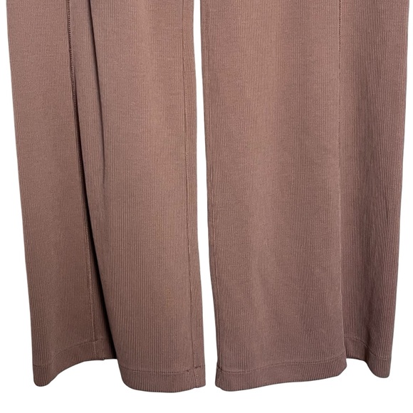 Lululemon Softstreme Ribbed High-Waist Wide-Leg Pants Taupetastic — 10 - Picture 6 of 15